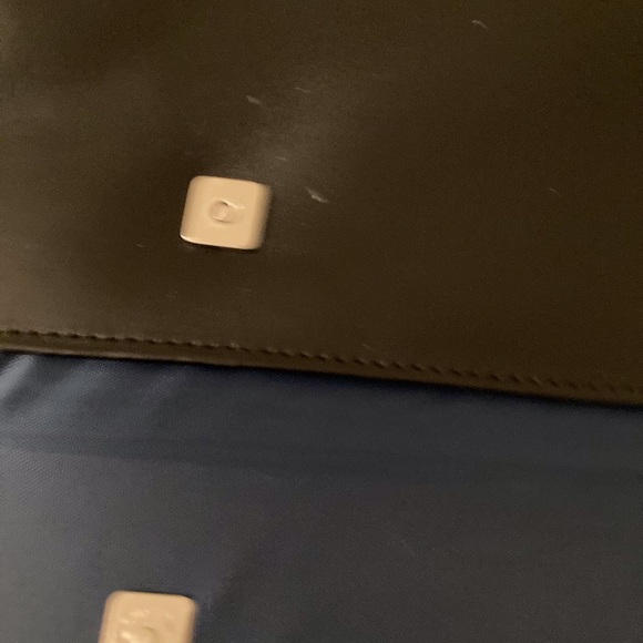 Large Black Leather Computer/Laptop Case - Picture 5 of 5